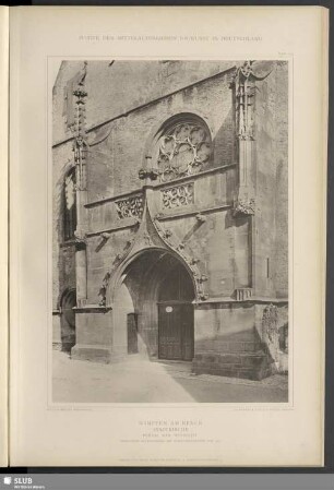 Wimpfen am Berge, Stadtkirche, Portal der Westseite