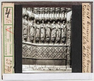 Amiens, Kathedrale: Westfassade, Hauptportal, Gewändefiguren (Stoedtner-Nr. 120150)