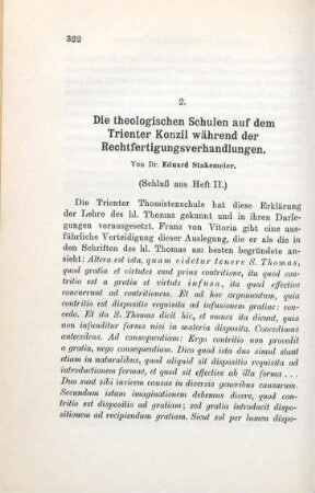 322-350 Die theologischen Schulen auf dem Trienter Konzil während der Rechtfertigungsverhandlungen