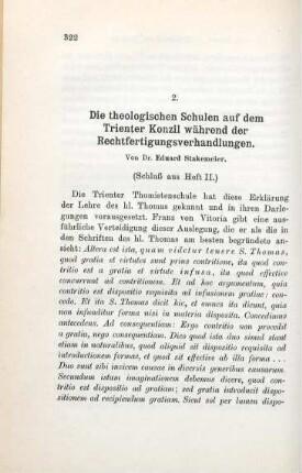 322-350 Die theologischen Schulen auf dem Trienter Konzil während der Rechtfertigungsverhandlungen