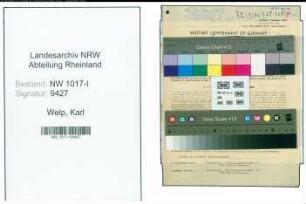Entnazifizierung Karl Welp , geb. 15.08.1887 (Graveur)
