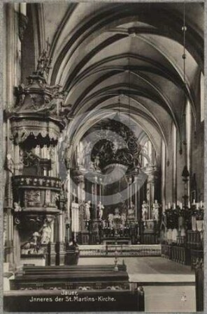 Langhaus der katholischen St. Martinskirche Jauer