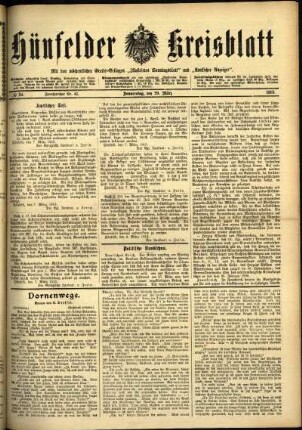 Ausgabe vom Donnerstag, den 20. März 1913.