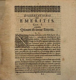 De Emeritis : = Von Alt-Wohlverdienten Leuten