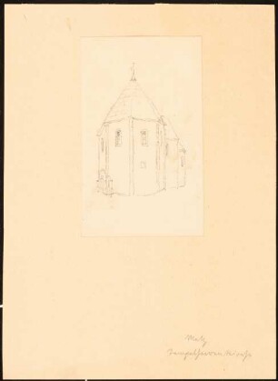 Templerkapelle am Zeughaus (Arsenal), Metz: Perspektivische Ansicht