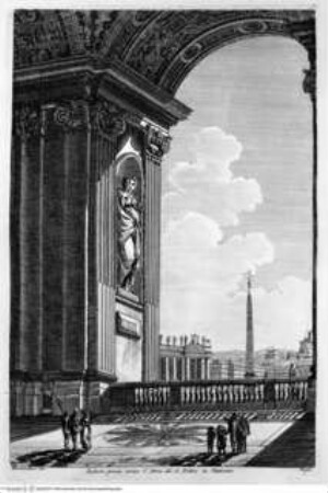 I monumenti più interessanti di Roma ..., Tafel 26: San Pietro in Vaticano, Atrio