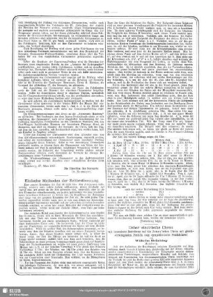 Ueber elektrische Uhren