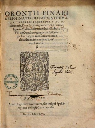 De re et praxi geometrica : libri tres