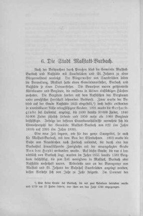 6. Die Stadt Malstatt-Burbach.