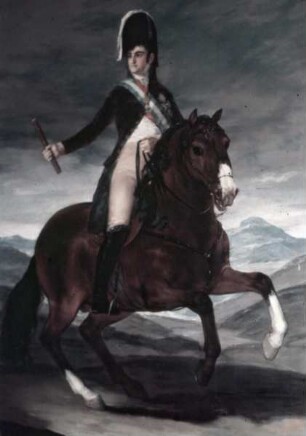 König Ferdinand VII. zu Pferd