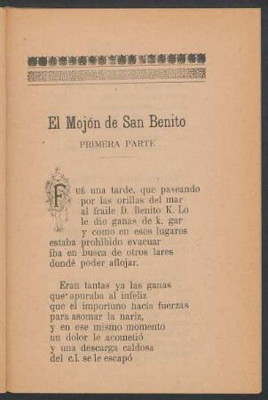 El mojón de San Benito