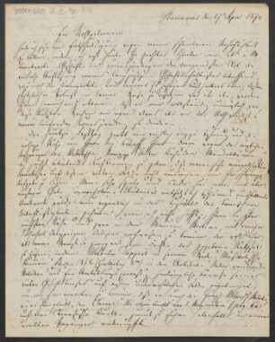 Brief an Friedrich Wilhelm Jähns : 17.04.1870