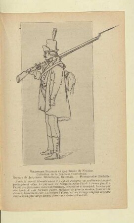 Volontaire Polonais en 1794. Dessin de Norblin. Collection de la princesse Czartoryska. Gravure de Jacquemin. Bibliothèque Nationale. - Photographie Hachette