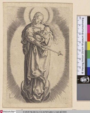 [Madonna mit Kind auf einer Mondsichel; The virgin with child on the crescent]