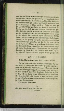 Zweites Kapitel. Uiber Vergehen gegen Anstand und Sitte