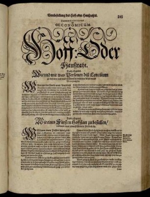 Das vierte Concilium Ist Oeconomicum