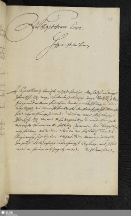 [Brief von Traugott Dietrich an Kospoth, Dresden, den 3. November 1691.]