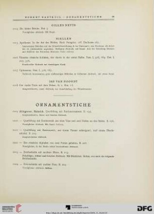 Ornamentstiche (Nr. 1019-1158)