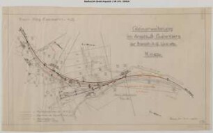 Eudenberg, Gleisanschluss: Gleiserweiterung im Anschluss Eudenberg der Basalt-AG. Verlängerung der Gleise 2 und 3. Basiert auf Entwurf SN176/17.