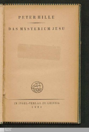 Das Mysterium Jesu