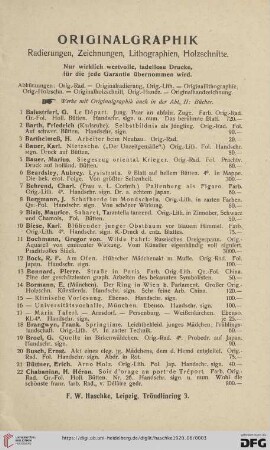 Originalgraphik (Nr. 1 - 473)