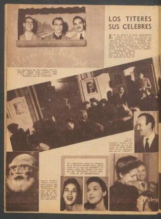 Los "Títeres del Triángulo" y sus celebres hermanos artistas