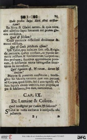 Cap. IX. De Lumine & Colore