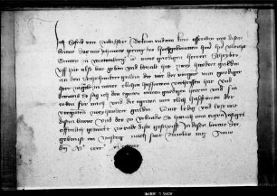 Sifried von Züllenhardt quittiert über 200 von den 600 fl., die ihm Graf Ulrich V. als Zugeld seiner Frau verheißen hat.