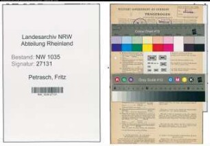 Entnazifizierung Fritz Petrasch , geb. 25.04.1911 (Bergingenieur)