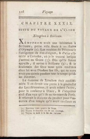 Chapitre XXXIX. Suite Du Voyage De L'Élide Xénophon à Scillonte.