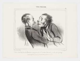 Vous sentez bien, mon cher Monsieur, ce que je vous dis là? – Corbleu! Monsieur, je ne le sens que trop!, Blatt 37 der Folge "Pariser Typen"