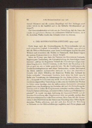8. Der Hottentotten-Aufstand 1904-1906