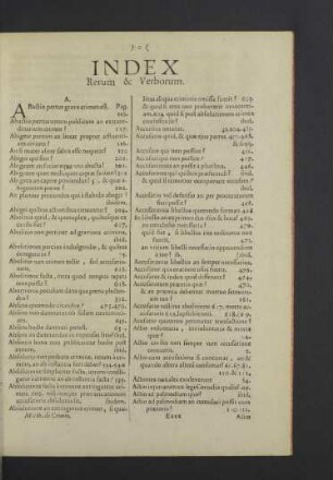 Index rerum & verborum.