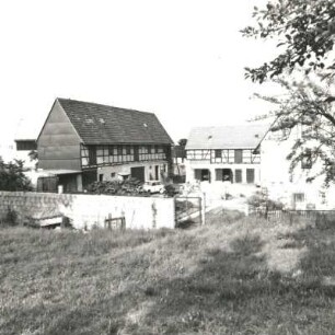 Colditz-Möseln, Seuphaner Straße 16. Dreiseithof (M. 19. Jh.). Feldseite