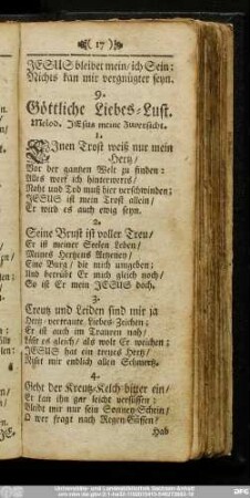 9. Göttliche Liebes-Lust.