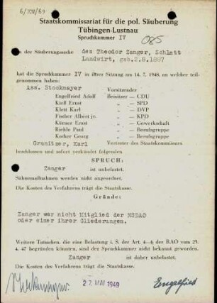 Zanger, Thomas