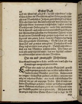 Die ein und zwanzigste Abtheilung. - Die sechs und dreyssigste Abtheilung.
