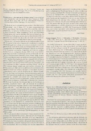 658-663 [Rezension] Neusner, Jacob, Midrash in context