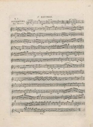 No. 1 Ouverture. Par Blasius.