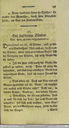 36. Der bußfertige Sünder
