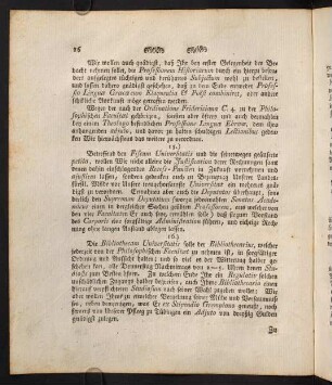 16. "Die Bibliothecam Universitatis [...]"