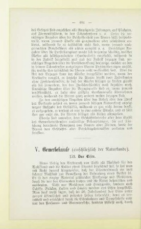 V. Gewerbekunde (einschließlich der Naturkunde)