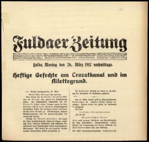 Ausgabe vom Montag, den 26. März 1917.