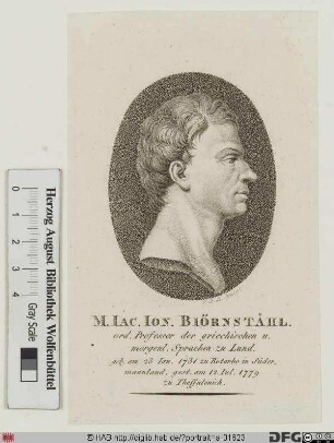 Bildnis Jacob Jonas Björnstahl