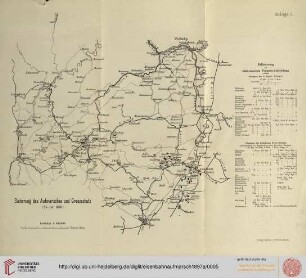 Anlage 5: Skizze über die Sicherung des Aufmarsches und den Grenzschutz am 25. Juli 1870