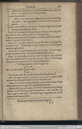 Gratiam habere, Gratias agere