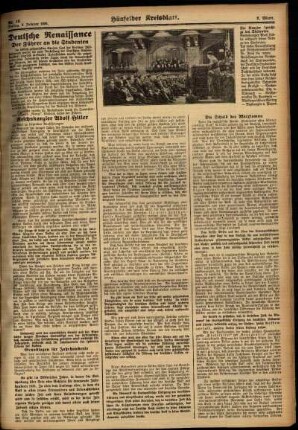Zweite Ausgabe vom Freitag, den 09. Februar 1934.