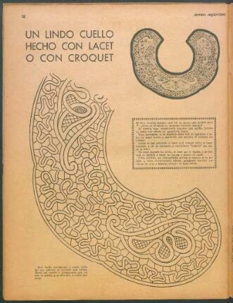 Un lindo cuello hecho con lacet o con croquet [Dibujos]