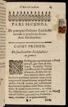 83-105, Caput I.-IV.