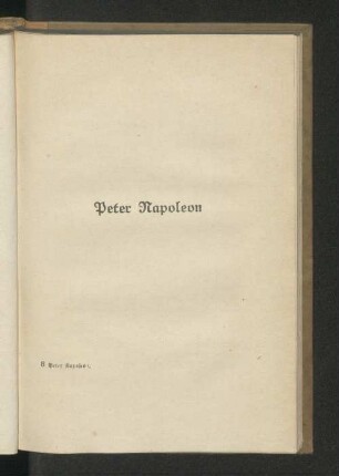 Peter Napoleon
